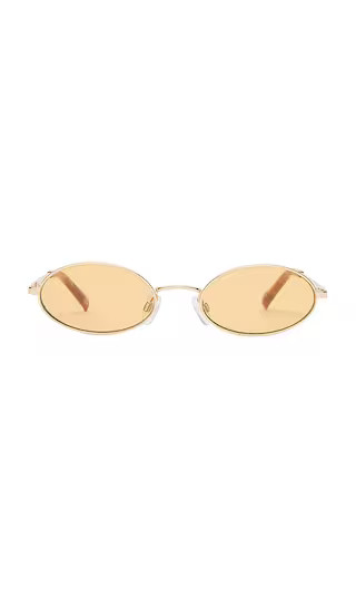 Lovetrain Sunglasses in Gold & Mustard Mono | Revolve Clothing (Global)