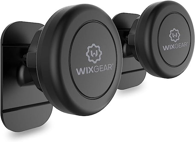 Magnetic Car Mount, WixGear Universal Stick On Mount (2 Pack) Dashboard Magnetic Phone Holder for... | Amazon (US)