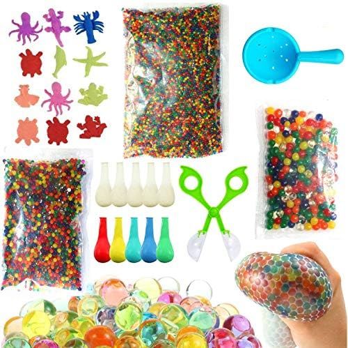 Non Toxic Water Beads Pack for Kids Sensory Fidget Toys-Rainbow Mix Water Growing Balls for Plant... | Amazon (US)
