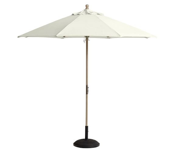 9' Round Umbrella – FSC® Eucalyptus Frame​ | Pottery Barn (US)