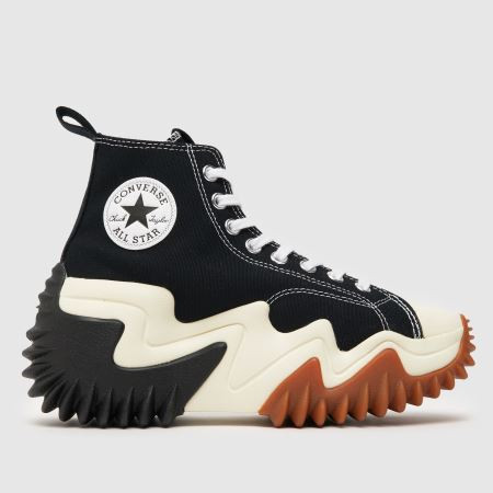 Womens Black & White Converse Run Star Motion Hi Canvas Trainers | schuh | Schuh