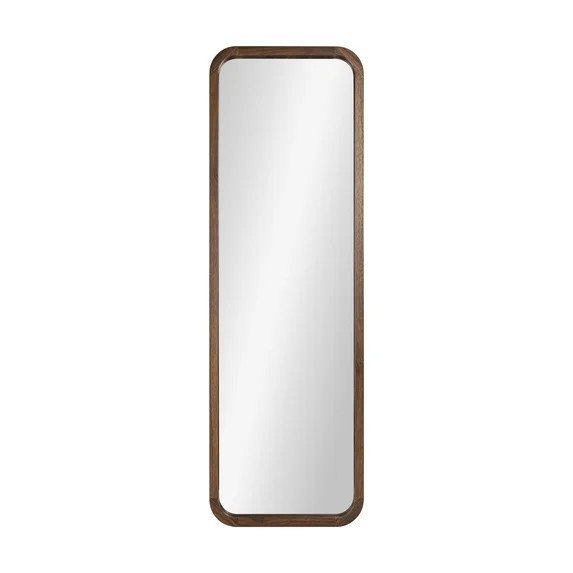 Mainstays 17x53 Walnut Framed Large Wall Mirror for Bedroom or Living Room | Walmart (US)
