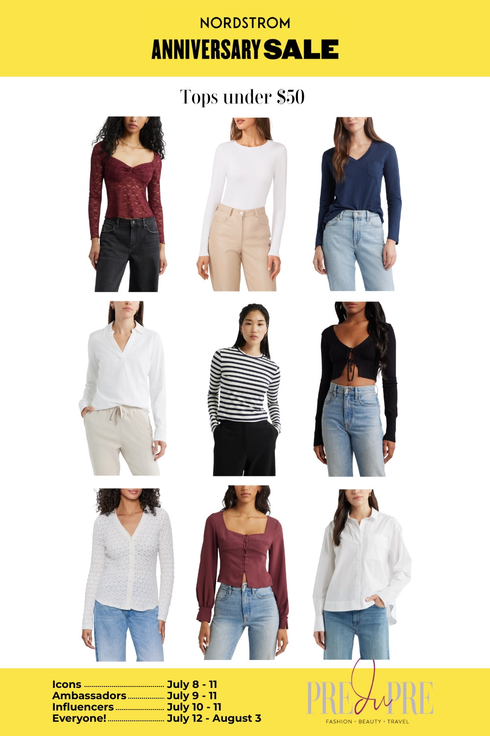 Stock up on wardrobe essentials with these Nordstrom tops under $50! From fitted bodysuits to classic blouses, you’ll find stylish options perfect for layering or wearing solo. Affordable, versatile, and so easy to style all year long. #NordstromAnniversarySale #TopsUnder50 #LTKSaleFinds #CasualStyle #ClosetEssentials #LTKUnder50 

 #LTKSeasonal #LTKSaleAlert #LTKFindsUnder50