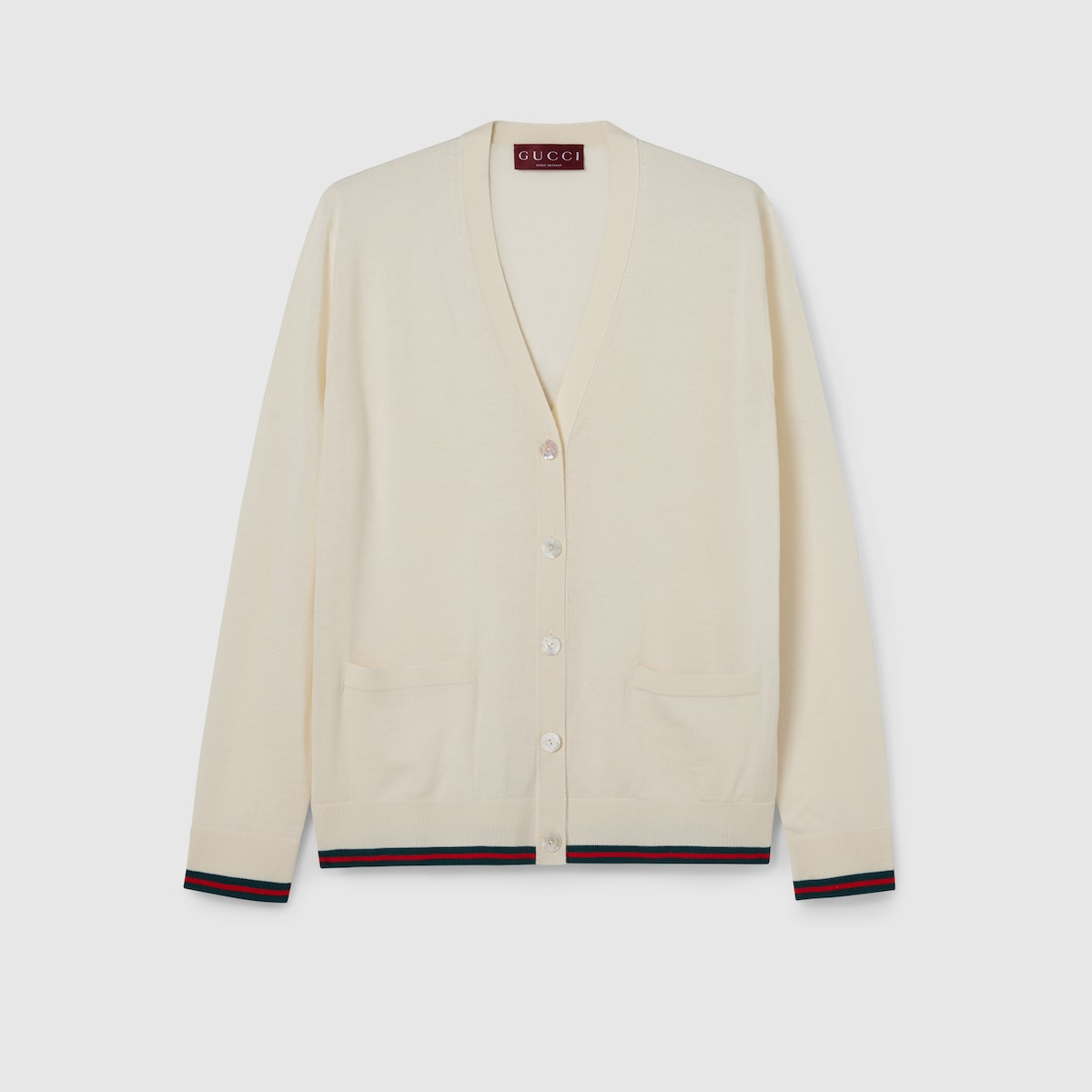 Gucci - Extra fine cashmere silk cardigan | Gucci (UK)