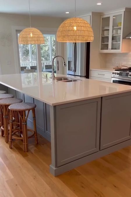 Achieve that minimalist home vibe with these pendant kitchen lights and rattan counter stools! #kitchenrefresh #homefurniture #modernhome #homeinspo #kitchenmusthaves

#LTKSeasonal #LTKStyleTip #LTKHome