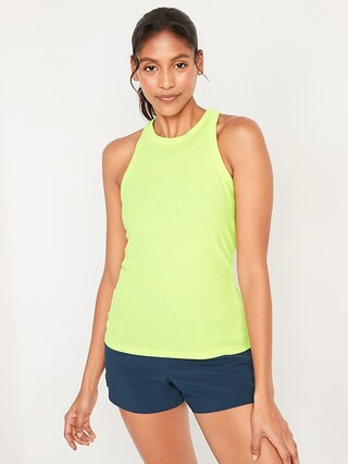 UltraLite Racerback Rib-Knit Performance Tank for Women | Old Navy (US)