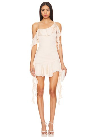 NBD Angus Mini Dress in Champagne Butterfly from Revolve.com | Revolve Clothing (Global)