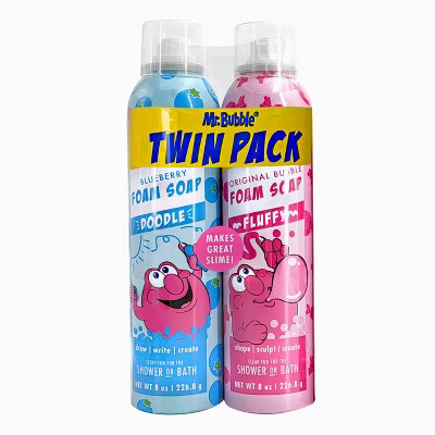 Mr. Bubble 2pk Twin Foam Soap - Blueberry/Original Bubble - 16 fl oz: Phthalate-Free, Paraben-Free, Sodium Laureth Sulfate-Free | Target