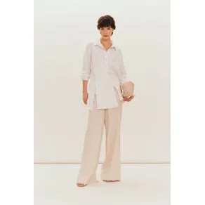 Camisa cambraia assimétrica branco 36 | OffPremium (BR)