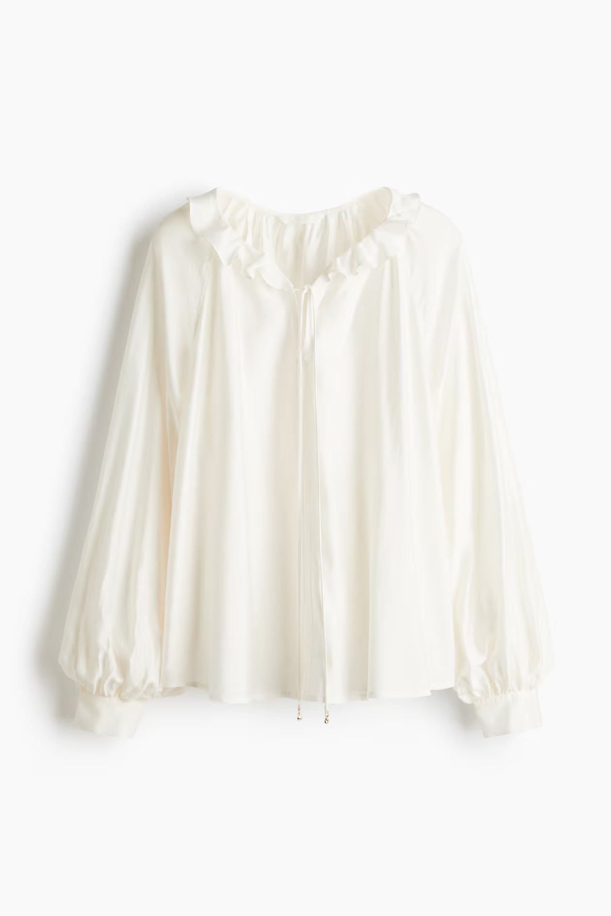 - Frill-collar blouse - White - Ladies | H&M GB | H&M (UK, MY, IN, SG, PH, TW, HK)