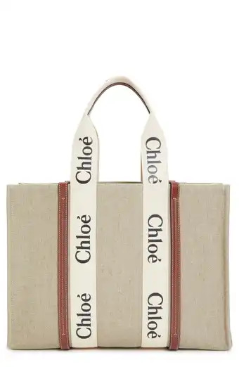 Medium Woody Linen Tote | Nordstrom