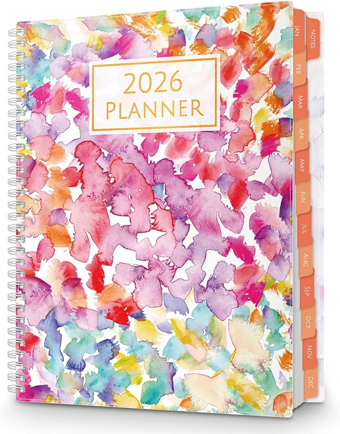 CRANBURY Large Planner 2026, 8.5x11 Weekly Monthly Calendar Agenda, from Jan to Dec Daily Organiz... | Amazon (US)