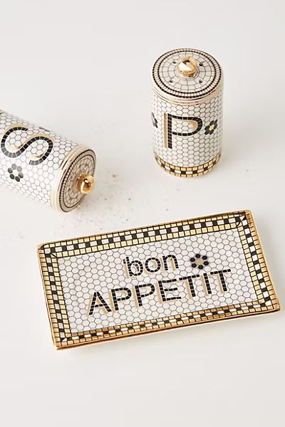 Bistro Tile Salt & Pepper Shakers | Anthropologie (US)