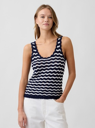 Crochet Scoopneck Tank Top | Gap Factory