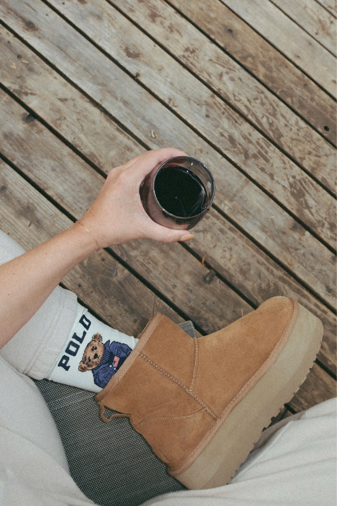 polo bear socks
platform uggs 

#LTKstyletip #LTKSeasonal #LTKshoecrush