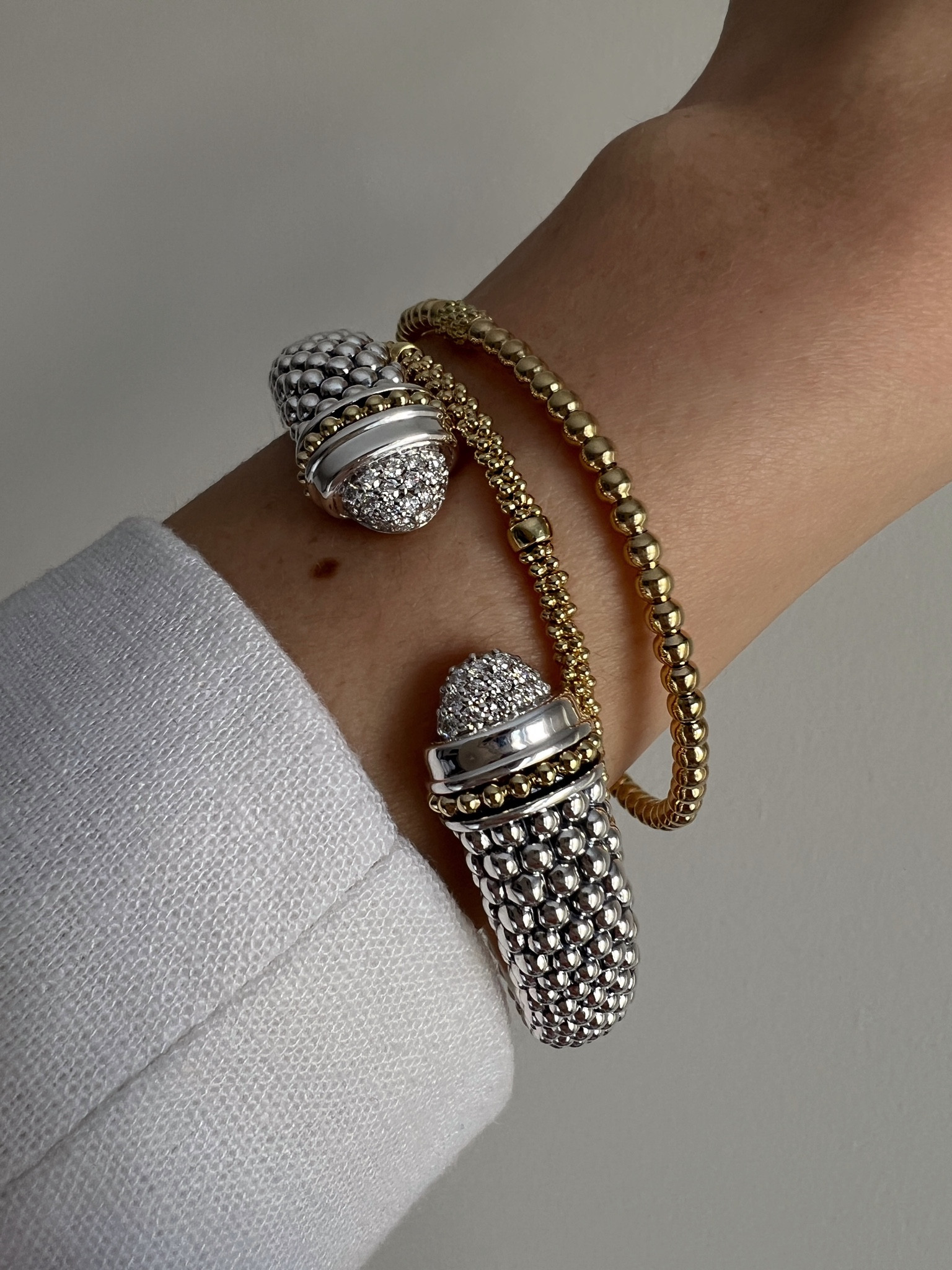 Get the stack... @shop.ltk @styleelyst 

CAVIAR GOLD Gold Bead Bracelet 4mm
CAVIAR GOLD Thin Gold Station Beaded Bracelet 3mm
CAVIAR LUX Diamond Cuff Bracelet 12mm


#LTKGiftGuide #LTKbump #LTKstyletip