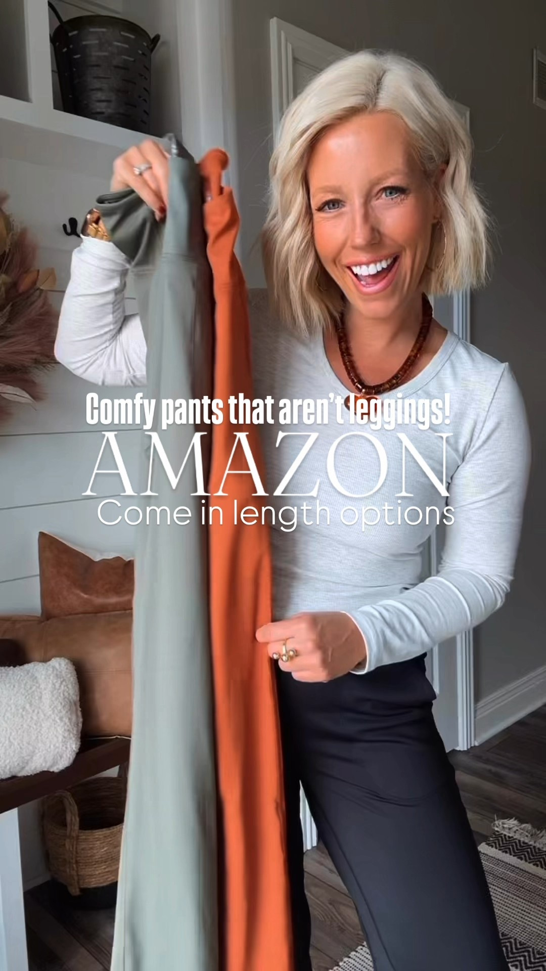 You want you try a new athletic style pants that aren’t leggings?!? You need to try these!!! So comfy and they come in 3 different inseams!!! Petite, regular, and tall!!!
⬇️⬇️⬇️
Pants size medium regular 
Long sleeve top medium 
Jacket medium
Vest medium 

#LTKSaleAlert #LTKStyleTip #LTKFindsUnder50