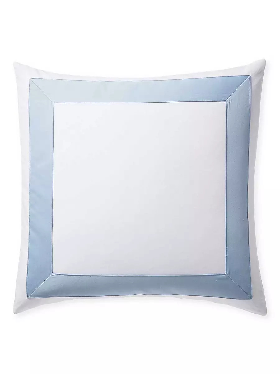 Beach Club Border Percale Sham | Serena and Lily