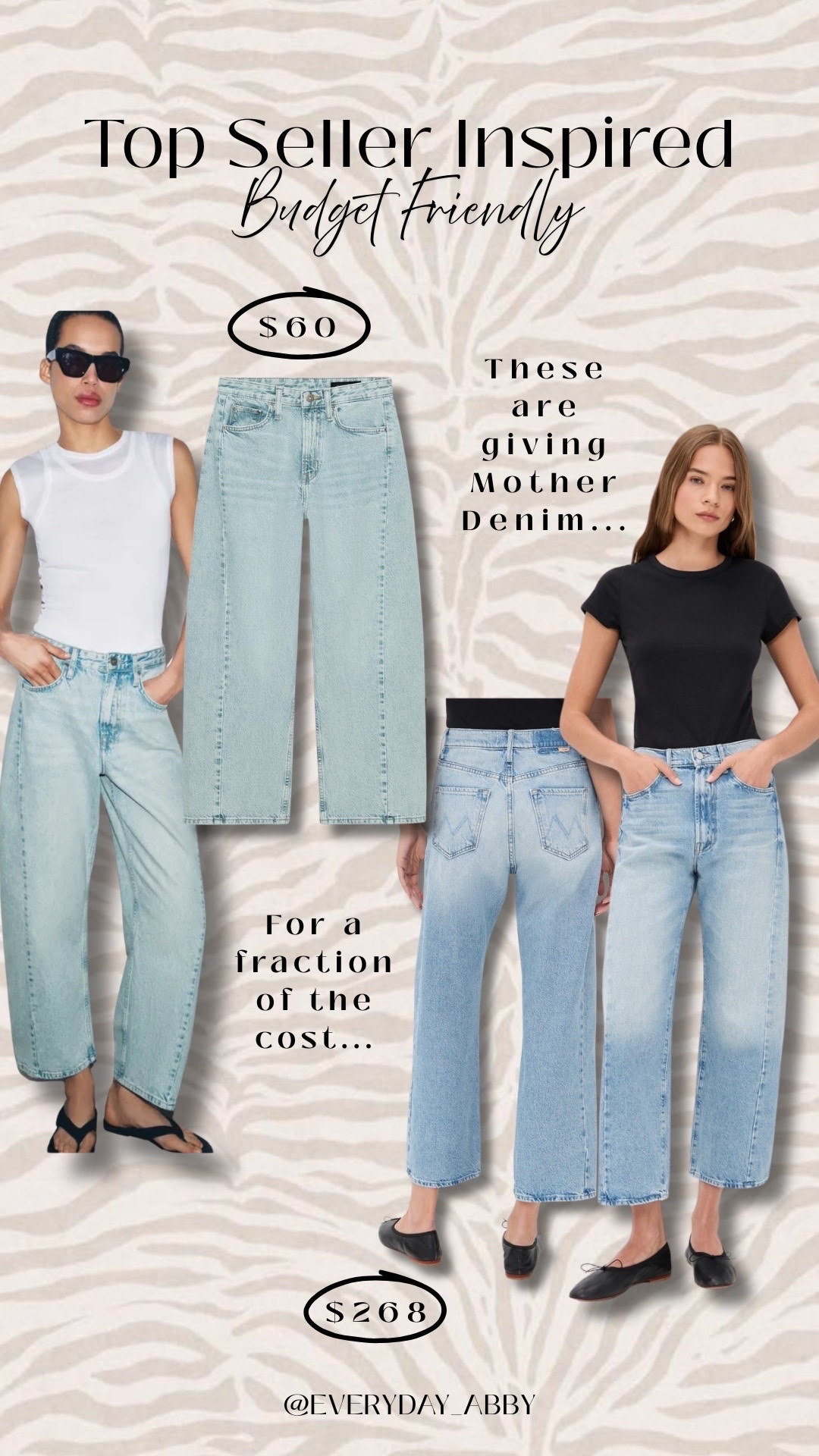 Loving finding by top sellers at more affordable price points for you guys… these new zara jeans are 🔥

#LTKgrwm #LTKootd