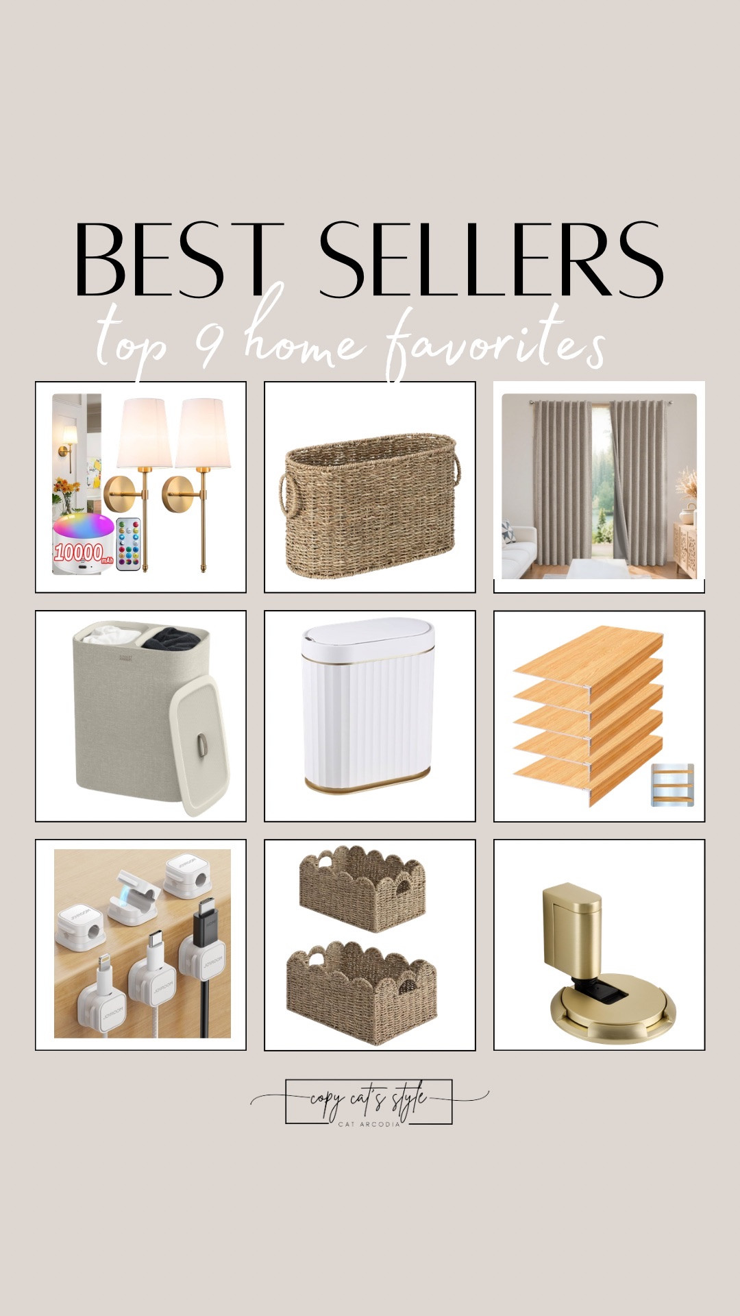 Top 9 Best Sellers from Amazon. Amazon home finds. 

#LTKHome #LTKFindsUnder50 #LTKSaleAlert