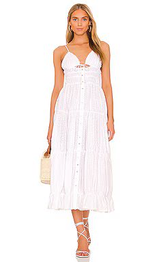 Tularosa Lazuli Midi Dress in White from Revolve.com | Revolve Clothing (Global)