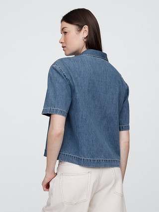 Boxy Denim Shirt | Gap Factory