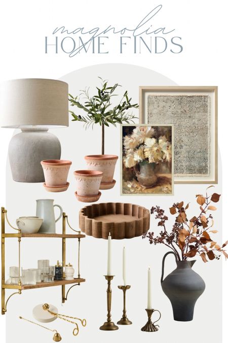 Labor Day sale! 25% off everything at Magnolia home! Home decor, furniture, wall shelf, fall stems, lamp, wall art, neutral home, brass candlestick 

#LTKsalealert #LTKhome