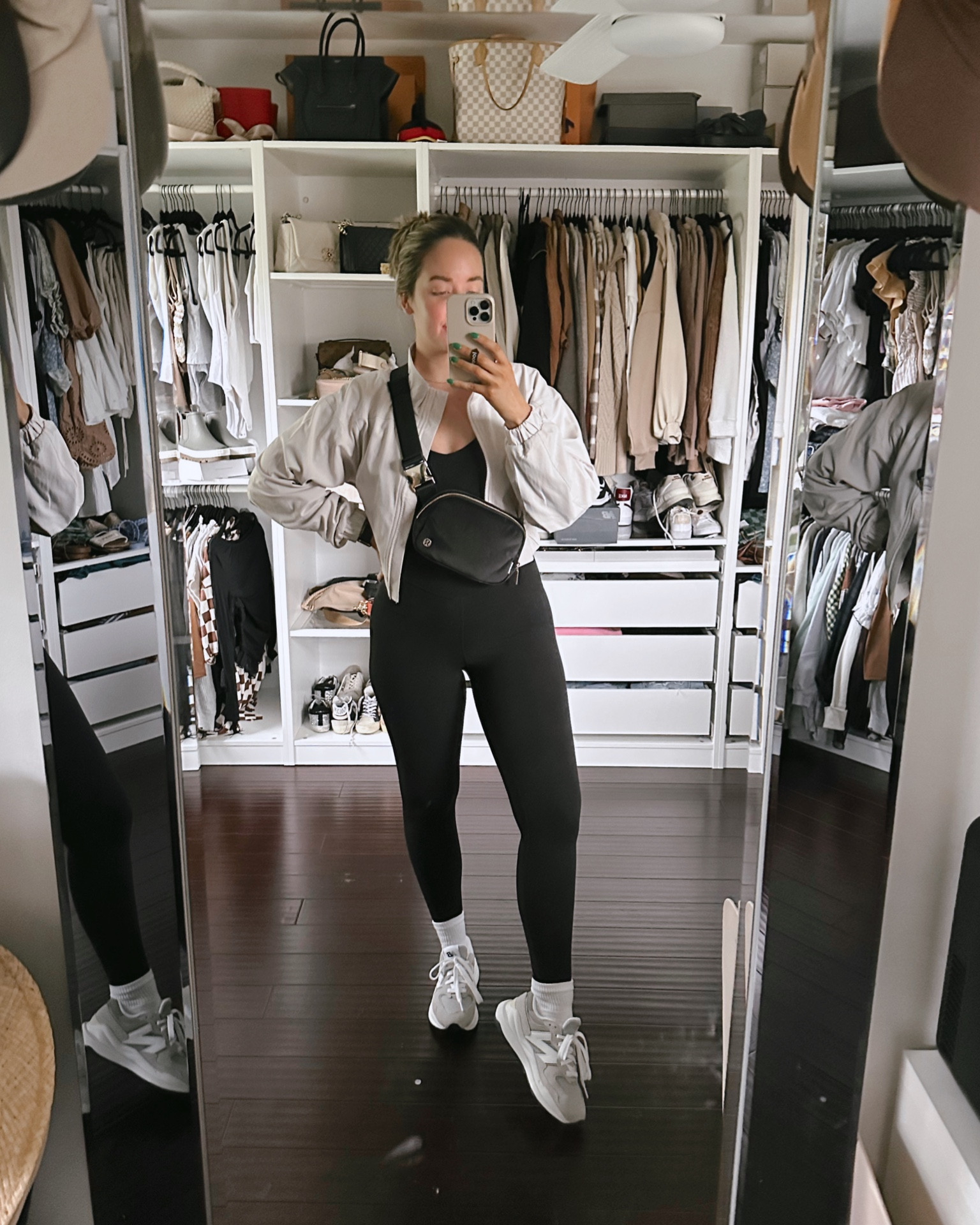 Todays gym look👊🏼 this align bodysuit is one of my favorite things in my closet. Extremely soft and comfortable, sucks you in! I’m in a size 4. My jacket is now 30% off with my code: LTKMakayla30 🙌🏼

Lululemon, workout look, Noli yoga, discount code, new balance 57/40, new balance sneakers 

#LTKfit