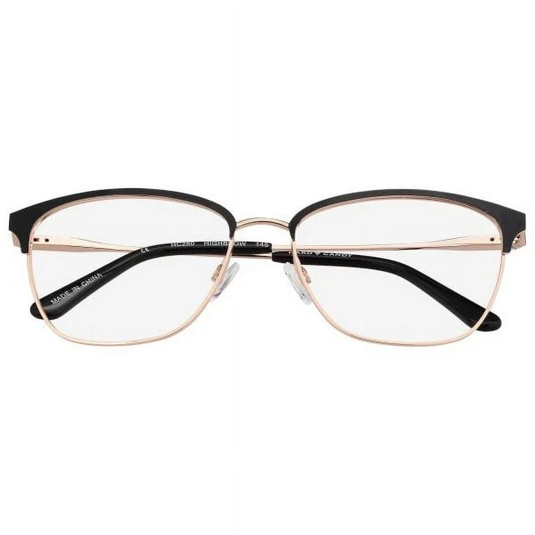 Hard Candy Women's Rx'able Eyeglasses, Hc280 Highbrow, Black Gold, 58-17-145, with Case | Walmart (US)