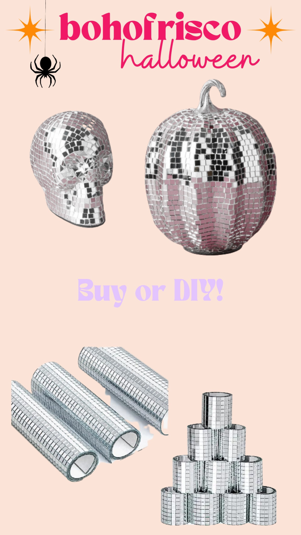 Buy a disco pumpkin if you can DIY one you have from last year! Either way these cute disco pumpkins will add something to your decor this year! Halloween 2023!

#LTKhome #LTKunder50 #LTKSeasonal