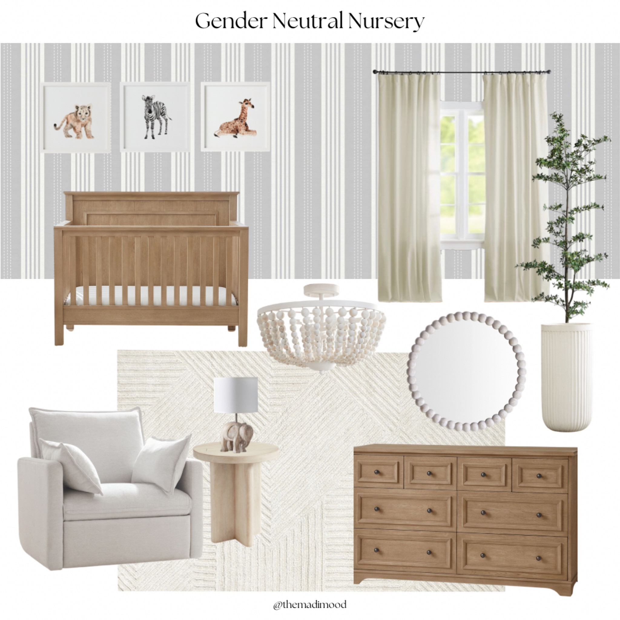 Gender Neutral Nursery. Pottery Barn Style. Baby nursery. Kids room inspiration. Baby’s room. Mood board inspiration. 

#LTKbaby #LTKhome