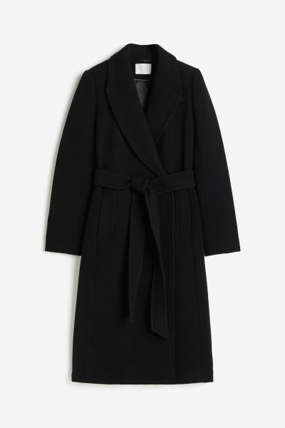 Wool-blend Tie-belt Coat | H&M (US + CA)