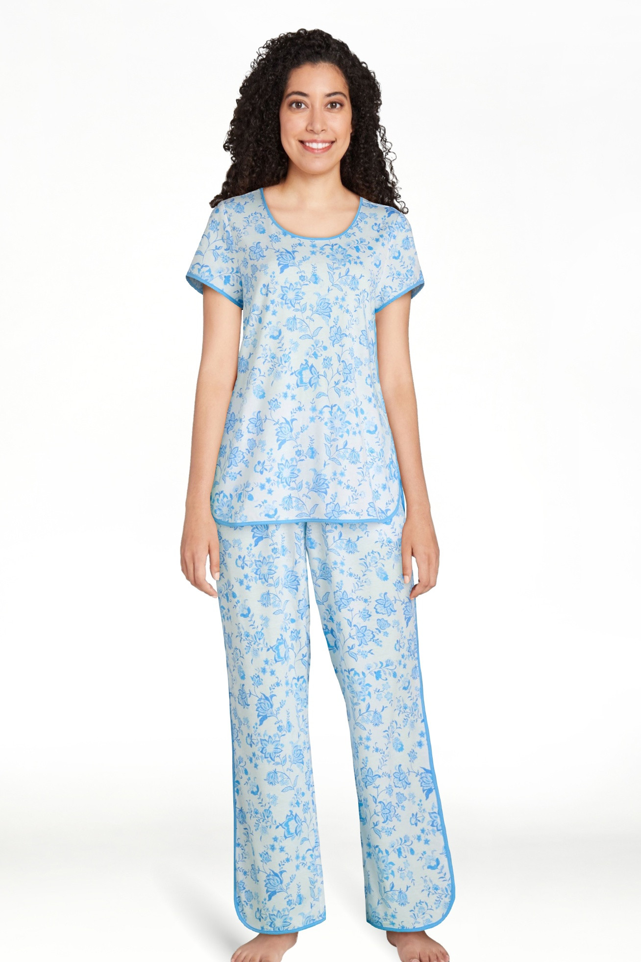 Joyspun Conjunto de Camiseta y Pantalones Ligeros para Dormir para Mujer y Mujer Talla Plus, 2 Pi... | Walmart (US)