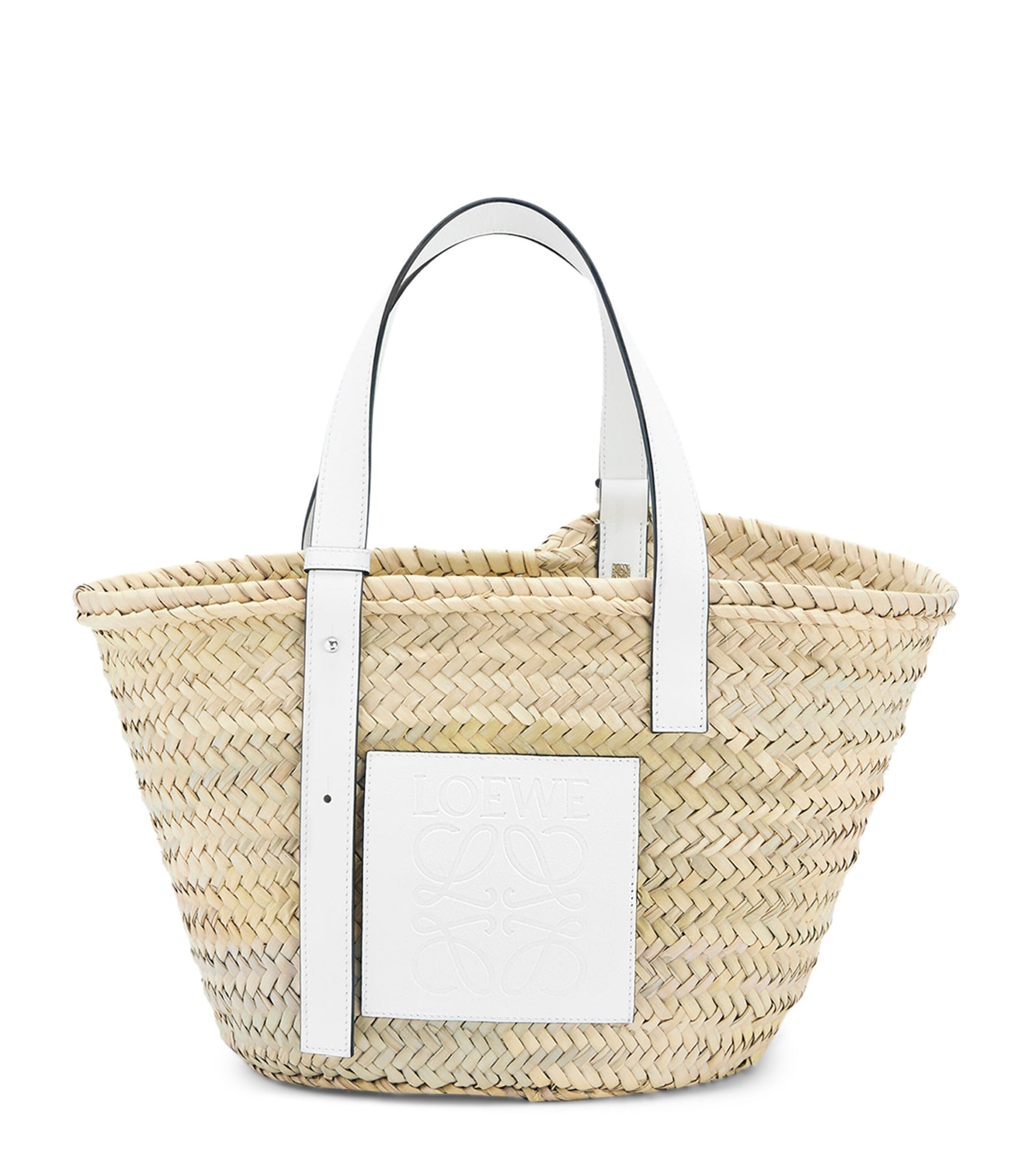 LOEWE Natural/white x Paula’s Ibiza Anagram Basket Bag | Harrods UK | Harrods