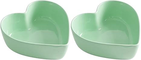 WAIT FLY 2pcs Heart-Shaped Bowls for Salad Soup Snack Dessert Household Cooking Bowls for Home Ki... | Amazon (US)