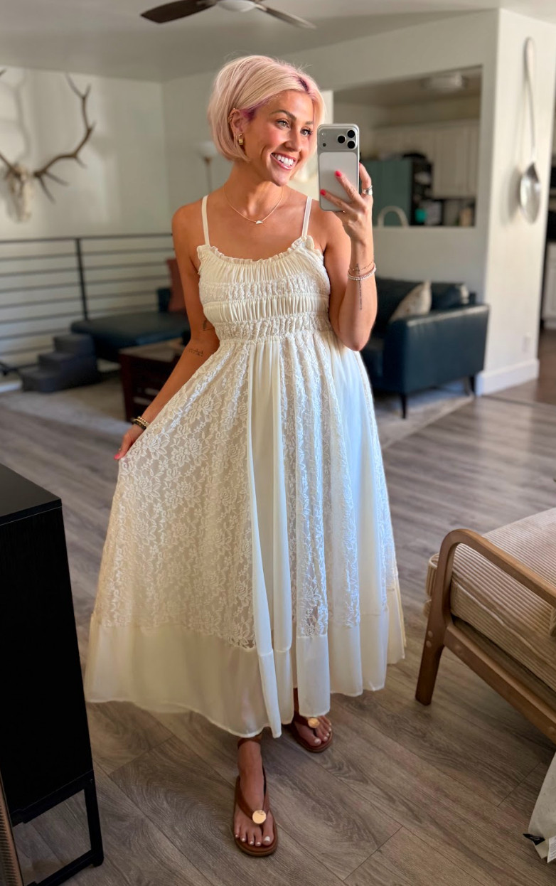 The perfect boho dress for summer. Can't wait to wear it! Dress: Small // Sandals: TTS 

 #LTKootd #LTKSaleAlert