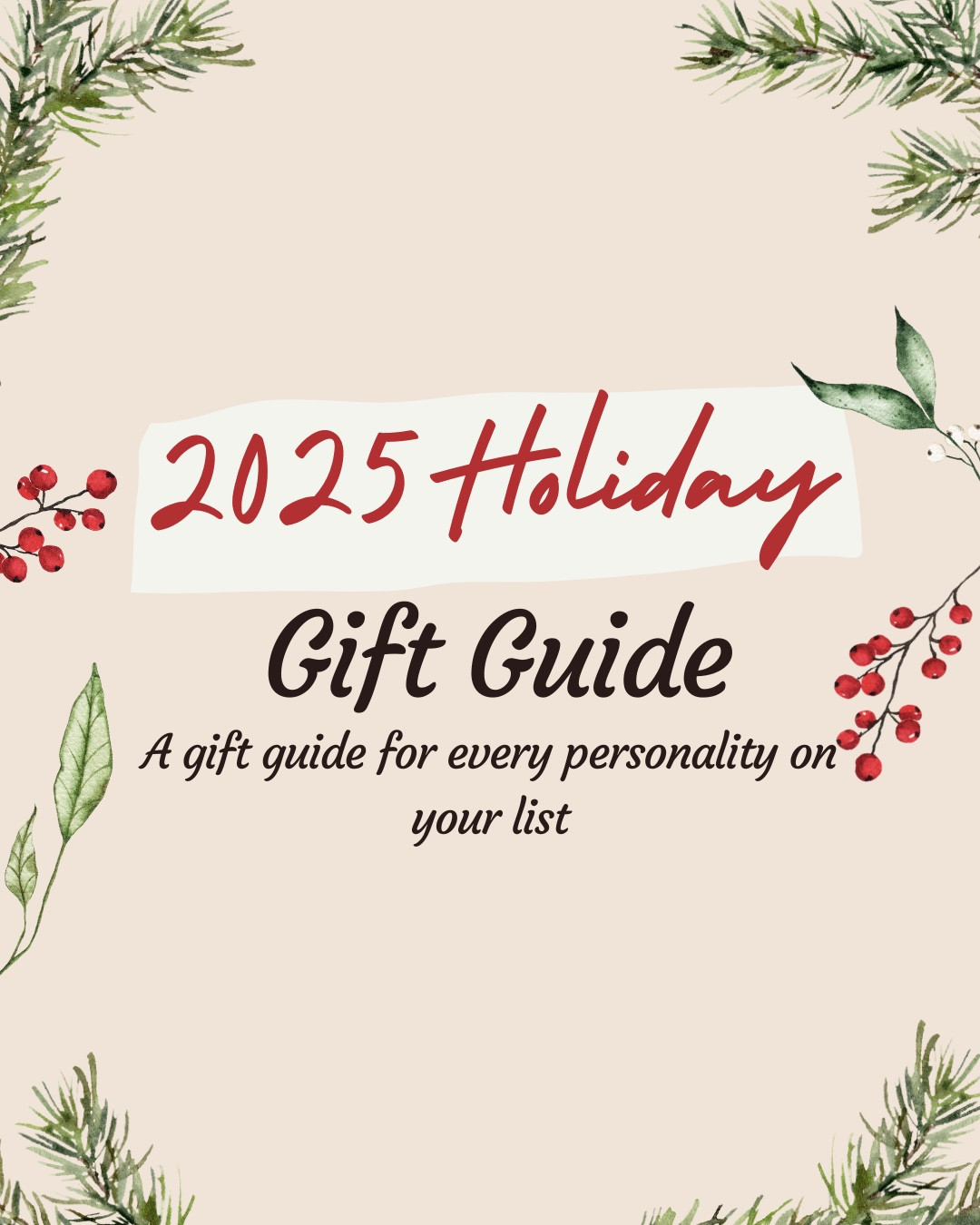 My 2025 Holiday Gift Guide...

#LTKSeasonal #LTKGiftGuide #LTKHoliday