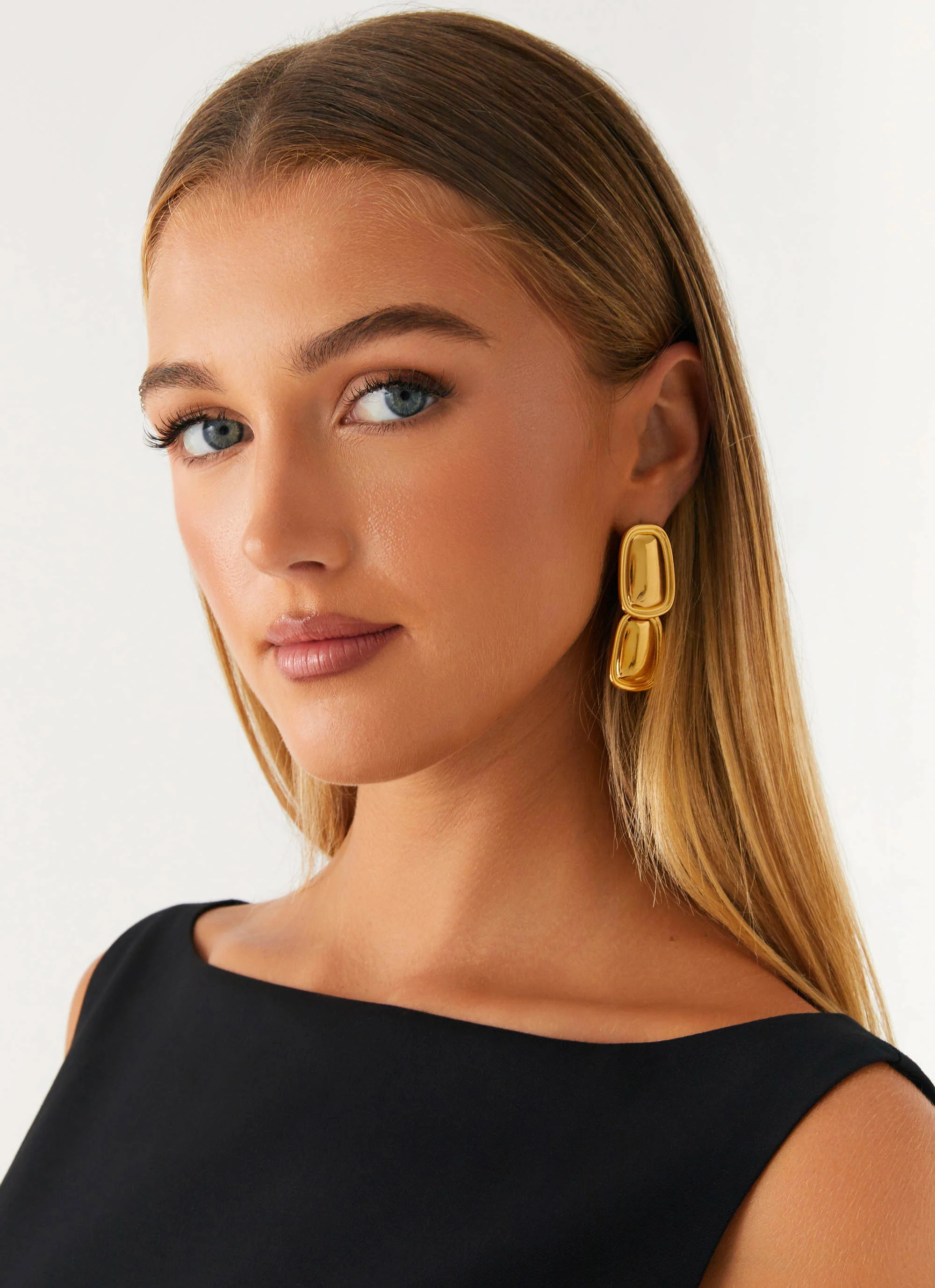 Doubled Up Earrings - Gold | Peppermayo (Global)