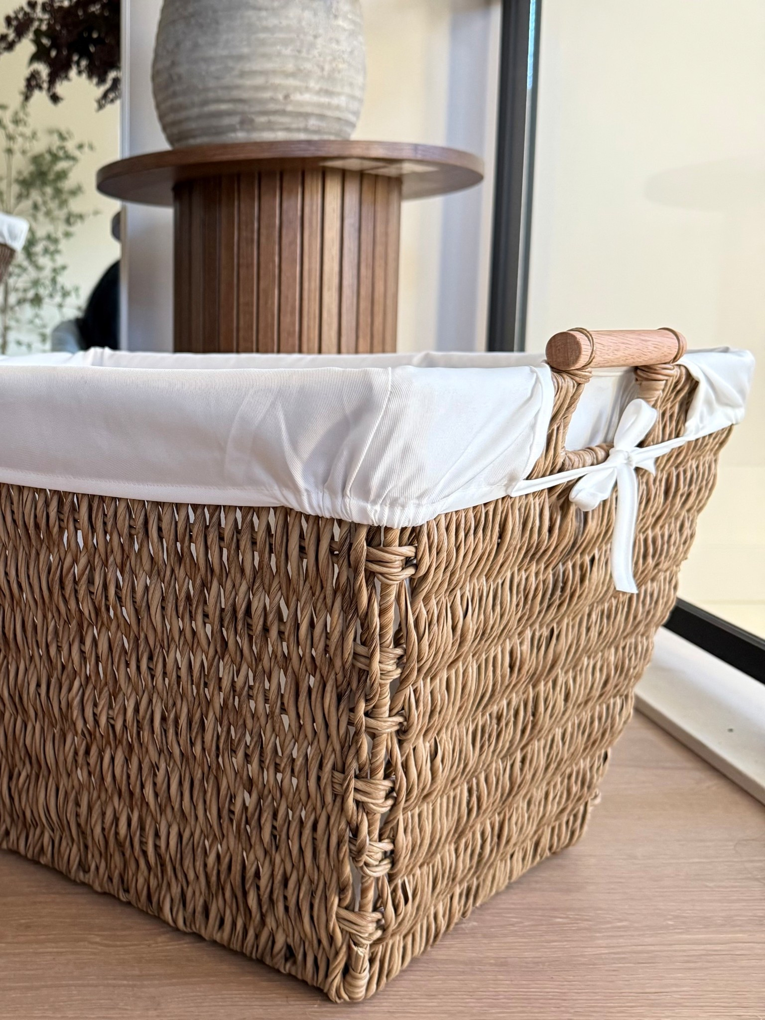 Aesthetic laundry basket ✨✨
Smooth woven laundry basket..