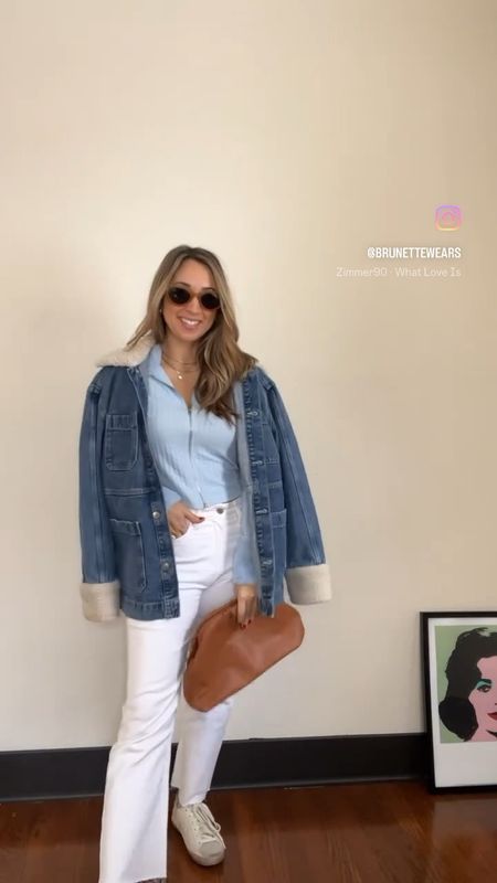 #whitepants #denimjacket #sneakers #casual #sunglasses

#LTKstyletip #LTKfindsunder50 #LTKshoecrush