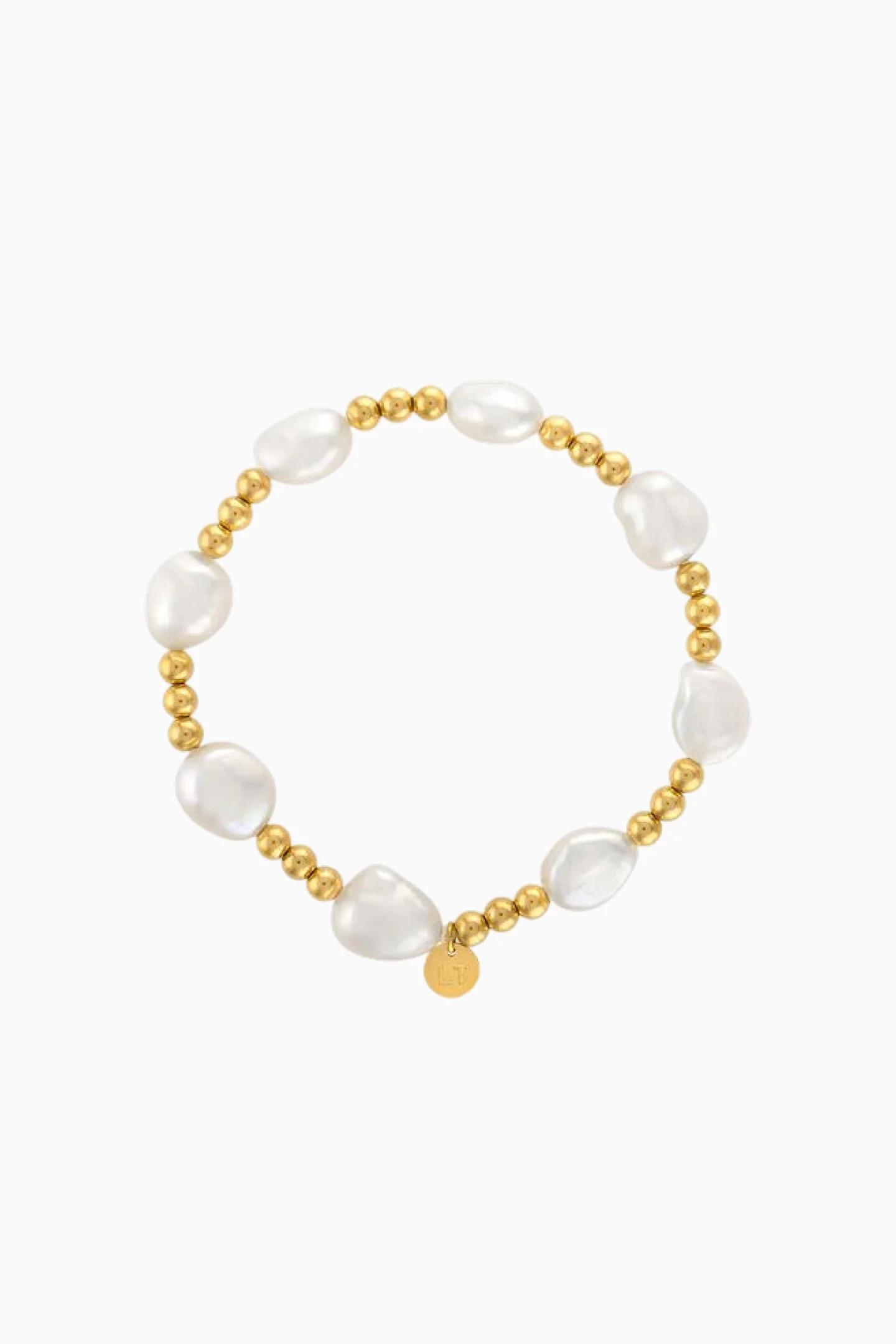 Logan Tay Gold Nugget Bracelet | LoveShackFancy