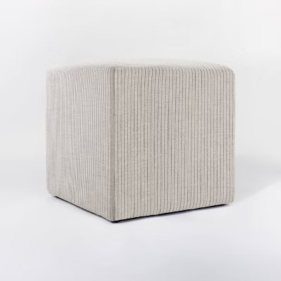 Lynwood Square Upholstered Cube - Threshold™ designed with Studio McGee | Target