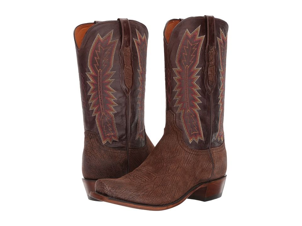 Lucchese - Harrison (Chocolate) Cowboy Boots | Zappos