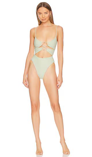 Marcelo One Piece in Pastel Green | Revolve Clothing (Global)