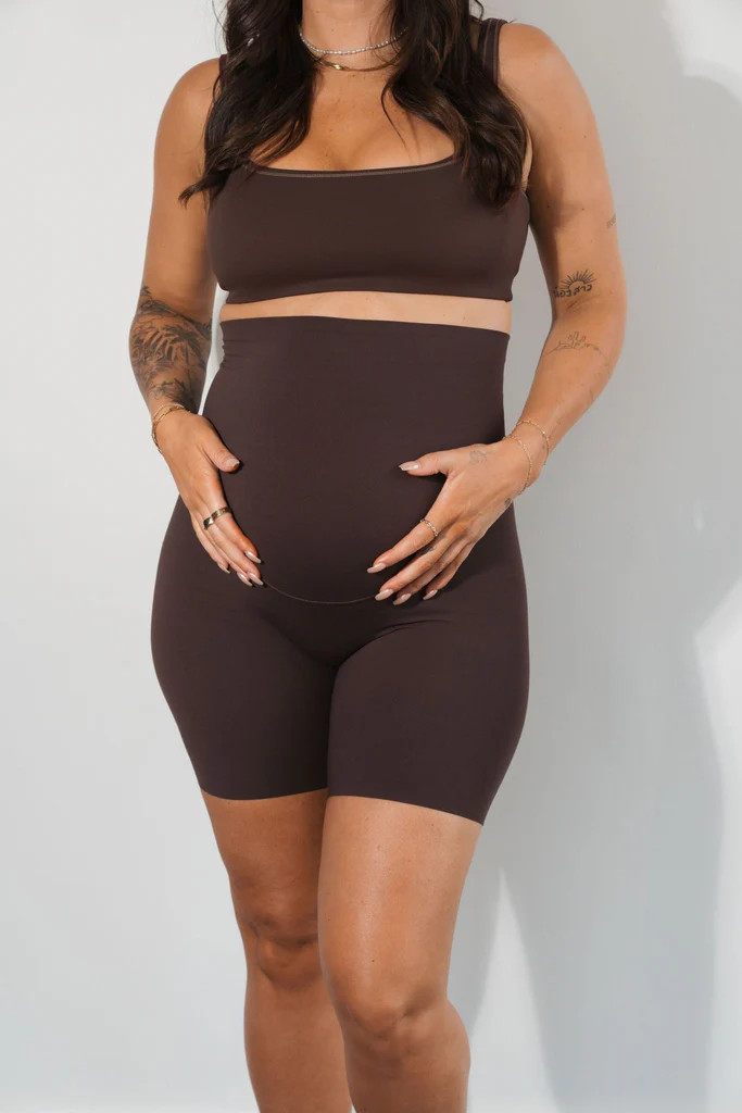Cloud II™ Maternity Rider Short - Espresso | Vitality