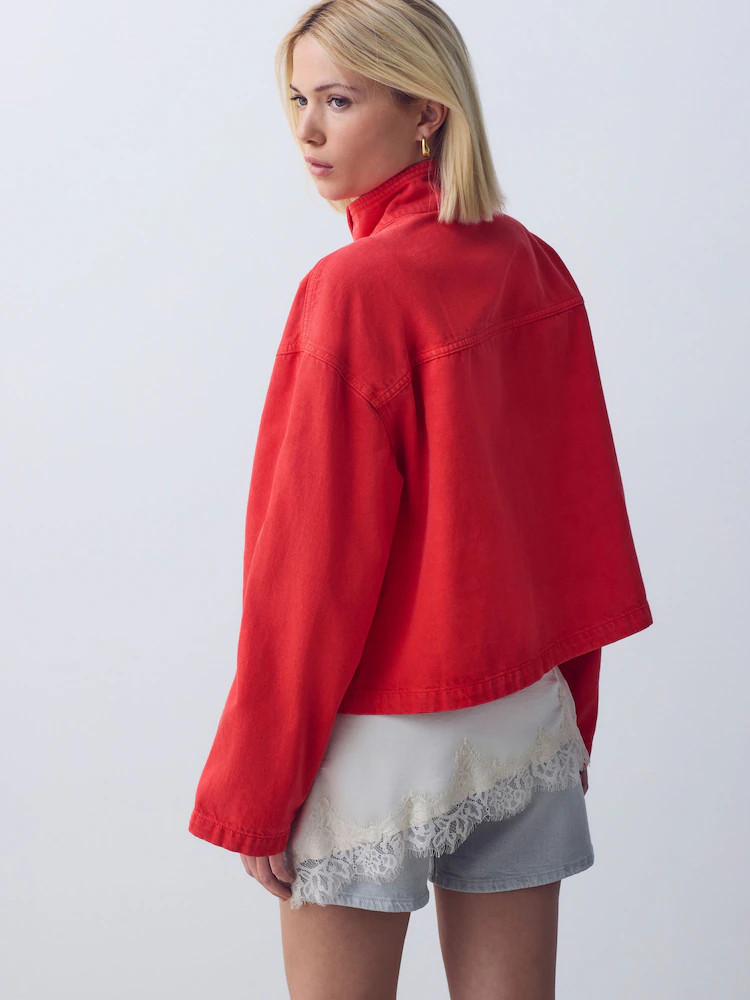 Rot - Funnel Neck Cotton Utility Jacket | Next EU