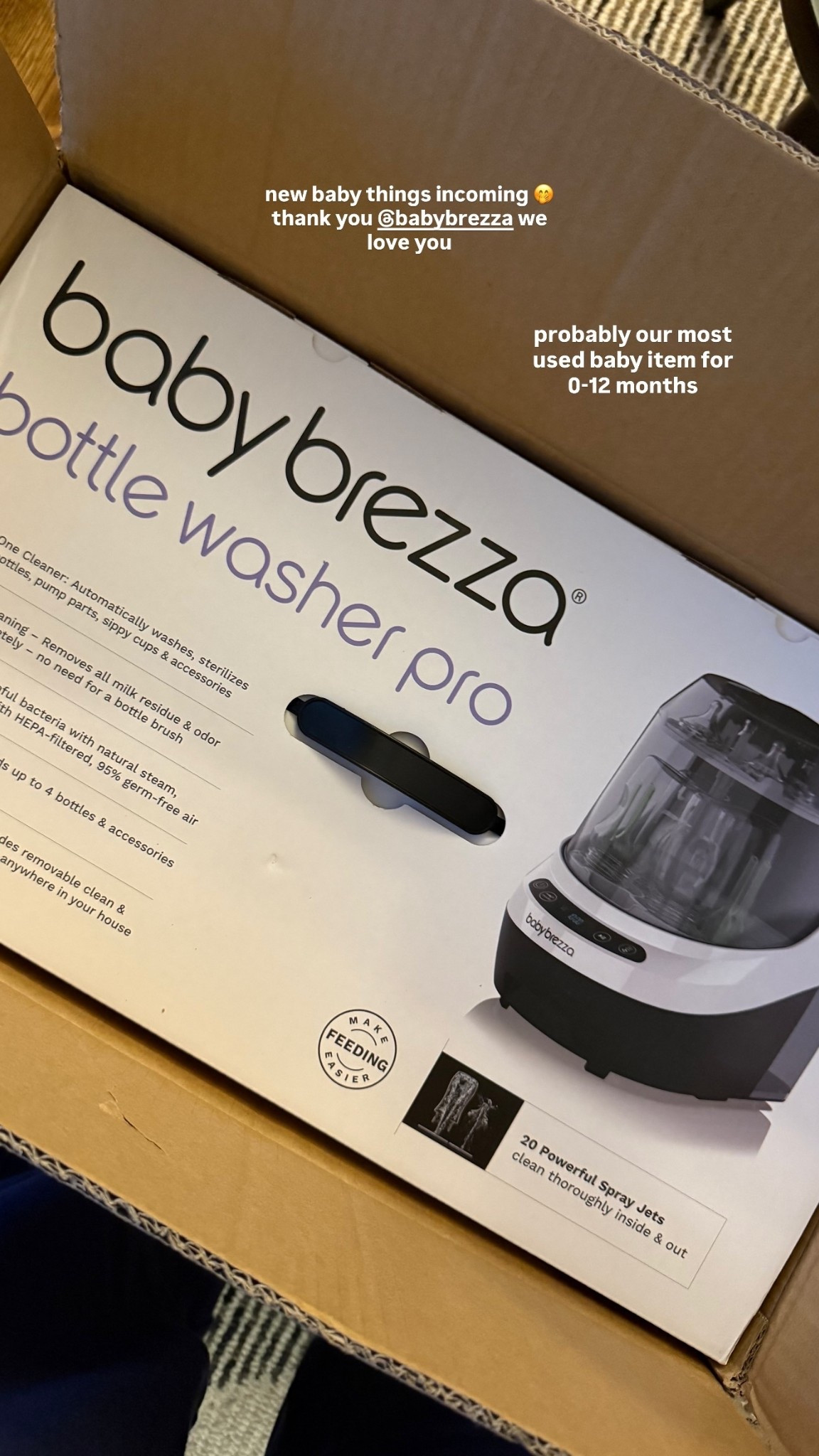 new baby things incoming 🤭 thank you @babybrezza we love you  probably our most used baby item for 0-12 months

#LTKBump #LTKmomlife #LTKBaby