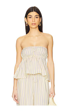 Lovers and Friends Ray Top in Yellow Stripe from Revolve.com | Revolve Clothing (Global)