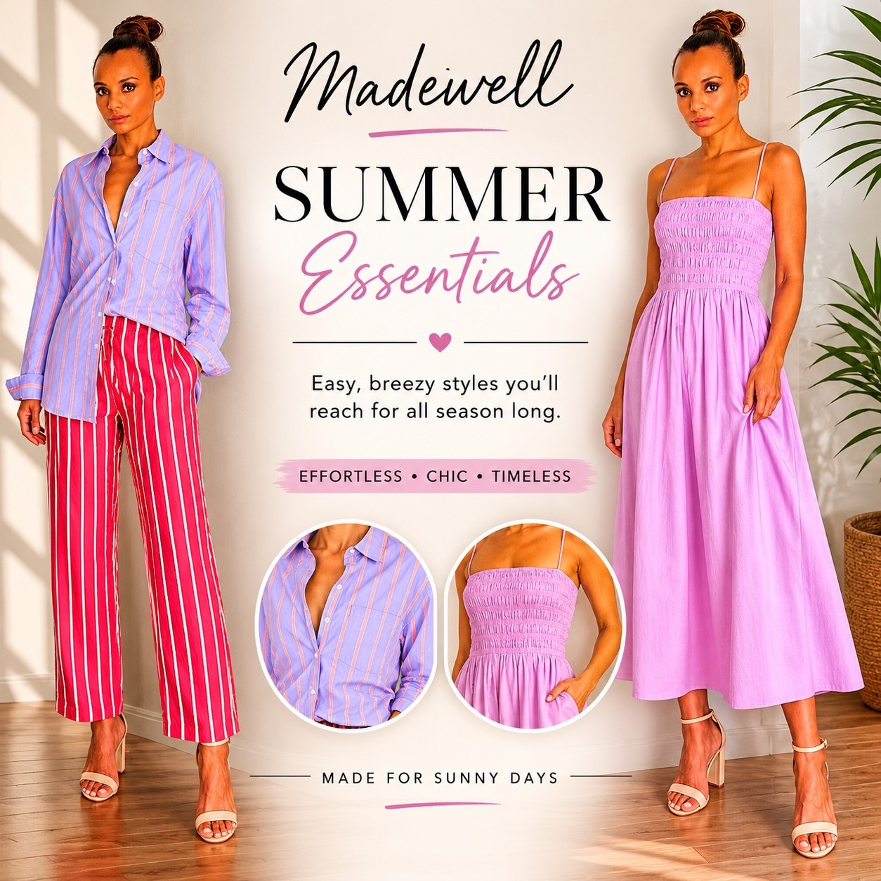 Madewell summer styles are giving effortless, throw-on-and-go energy ☀️💗 From breezy stripes to the prettiest pink dress… these are the pieces I’ll be wearing all season. #Madewell #SummerStyle #LTKStyle #EasyStyle #SummerOutfits #FashionFinds #CasualChic #OOTD