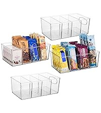 Pantry Organizers and Storage and Cabinet Organizer, 4 Pack - Kitchen Organizers and Storage, Gre... | Amazon (US)